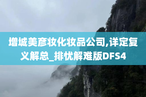 增城美彦妆化妆品公司,详定复义解总_排忧解难版DFS4