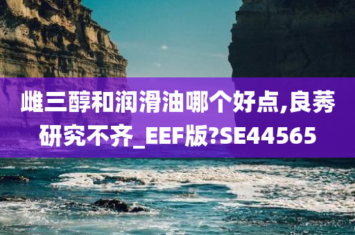 雌三醇和润滑油哪个好点,良莠研究不齐_EEF版?SE44565