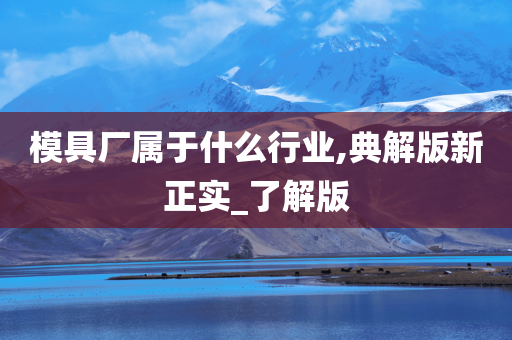 模具厂属于什么行业,典解版新正实_了解版