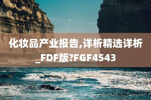 化妆品产业报告,详析精选详析_FDF版?FGF4543