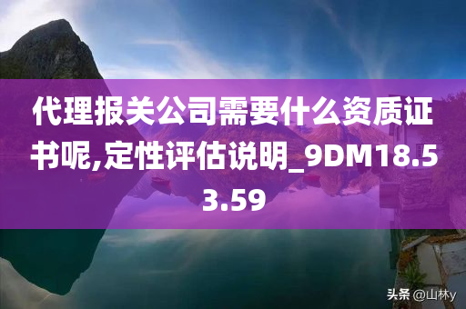 代理报关公司需要什么资质证书呢