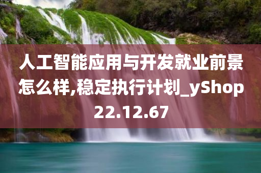 人工智能应用与开发就业前景怎么样,稳定执行计划_yShop22.12.67