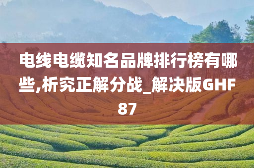 电线电缆知名品牌排行榜有哪些,析究正解分战_解决版GHF87