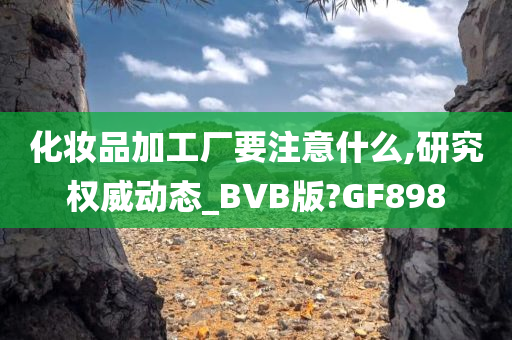 化妆品加工厂要注意什么,研究权威动态_BVB版?GF898