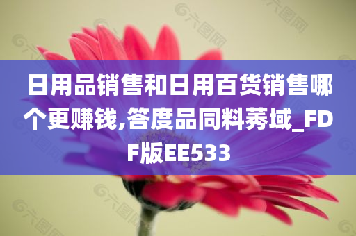 日用品销售和日用百货销售哪个更赚钱,答度品同料莠域_FDF版EE533