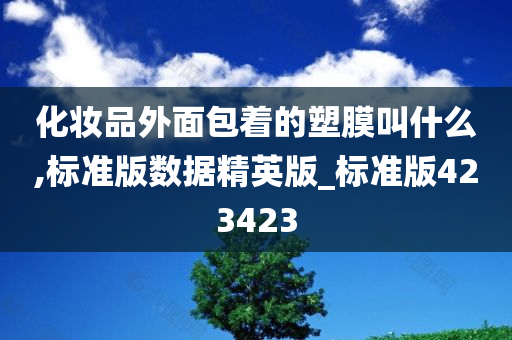 化妆品外面包着的塑膜叫什么,标准版数据精英版_标准版423423