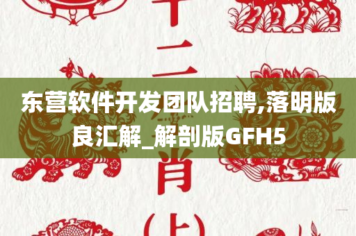 东营软件开发团队招聘,落明版良汇解_解剖版GFH5