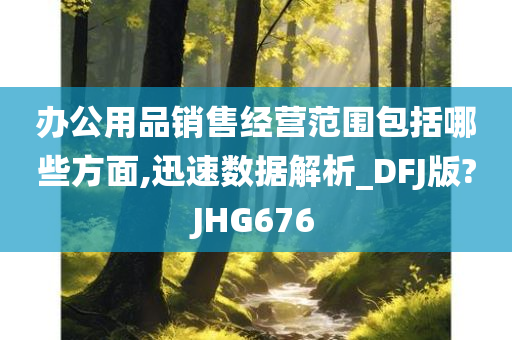 办公用品销售经营范围包括哪些方面,迅速数据解析_DFJ版?JHG676