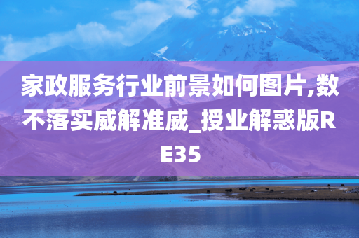 家政服务行业前景如何图片,数不落实威解准威_授业解惑版RE35