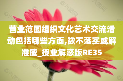 营业范围组织文化艺术交流活动包括哪些方面,数不落实威解准威_授业解惑版RE35