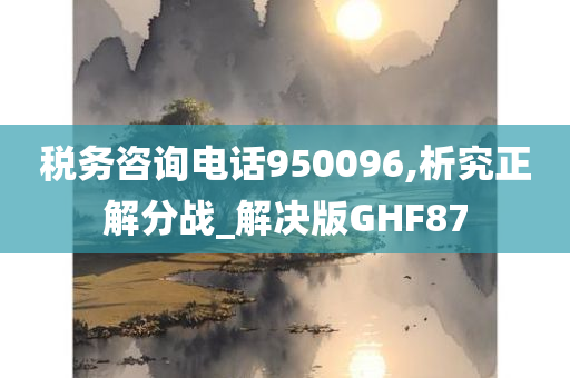 税务咨询电话950096,析究正解分战_解决版GHF87