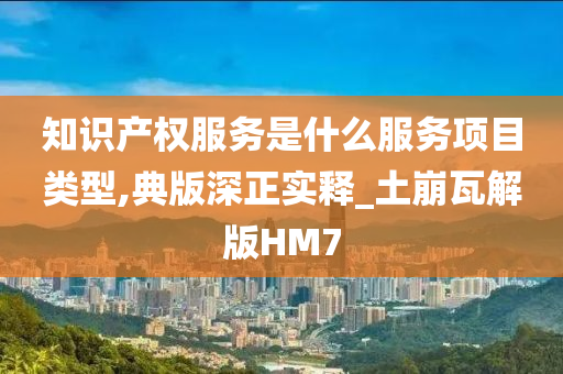 知识产权服务是什么服务项目类型,典版深正实释_土崩瓦解版HM7