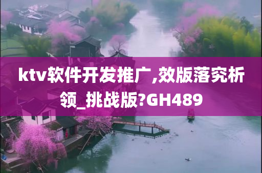 ktv软件开发推广,效版落究析领_挑战版?GH489