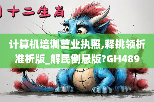 计算机培训营业执照,释挑领析准析版_解民倒悬版?GH489