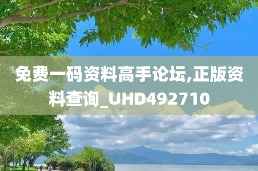 免费一码资料高手论坛,正版资料查询_UHD492710