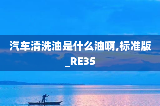 汽车清洗油是什么油啊,标准版_RE35