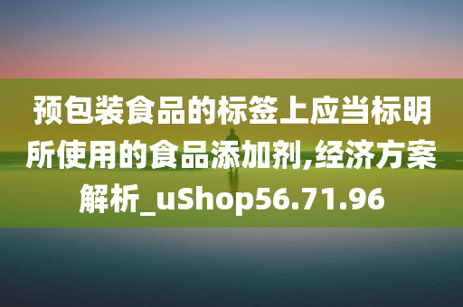 预包装食品的标签上应当标明所使用的食品添加剂,经济方案解析_uShop56.71.96