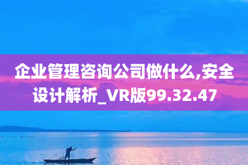 企业管理咨询公司做什么,安全设计解析_VR版99.32.47