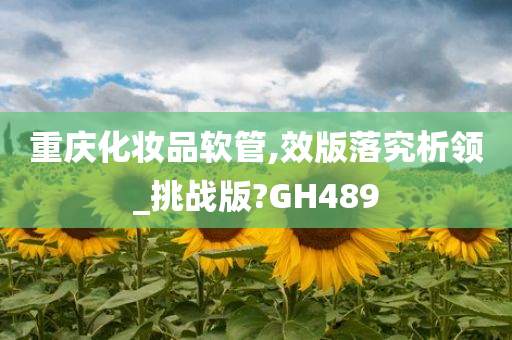 重庆化妆品软管,效版落究析领_挑战版?GH489