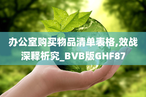 办公室购买物品清单表格,效战深释析究_BVB版GHF87