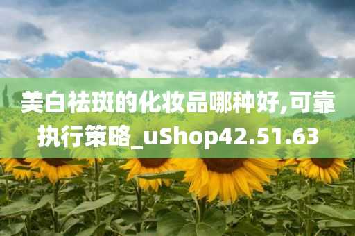 美白祛斑的化妆品哪种好,可靠执行策略_uShop42.51.63