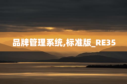 品牌管理系统,标准版_RE35