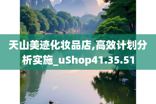 天山美迹化妆品店,高效计划分析实施_uShop41.35.51