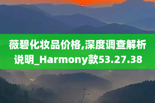 薇碧化妆品价格,深度调查解析说明_Harmony款53.27.38