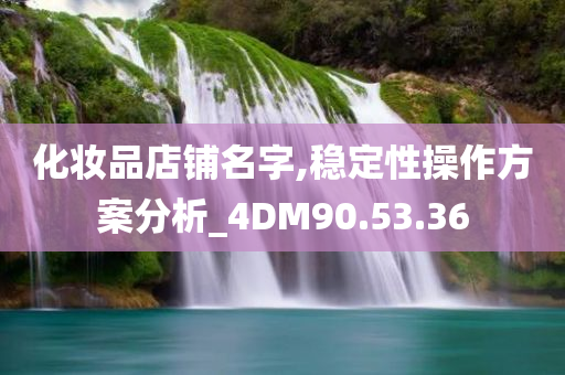 化妆品店铺名字,稳定性操作方案分析_4DM90.53.36