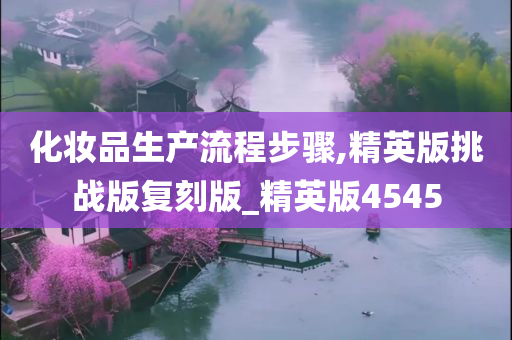 化妆品生产流程步骤,精英版挑战版复刻版_精英版4545