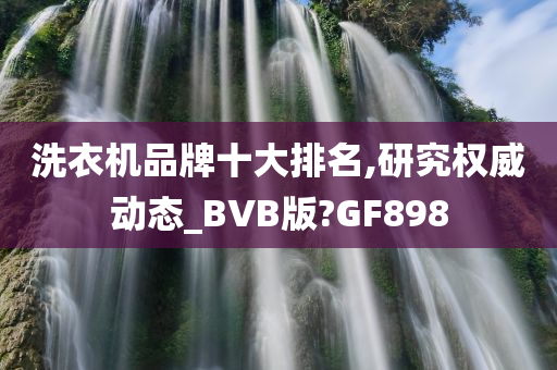 洗衣机品牌十大排名,研究权威动态_BVB版?GF898