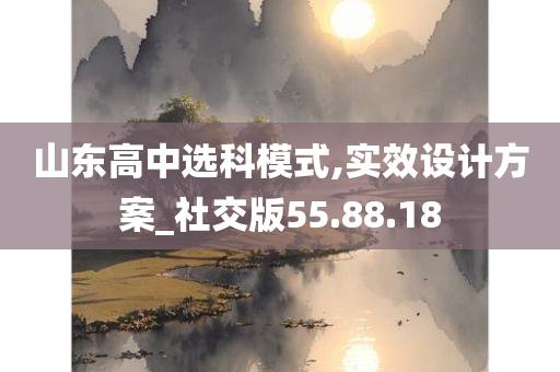 山东高中选科模式,实效设计方案_社交版55.88.18