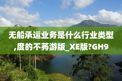 无船承运业务是什么行业类型,度的不莠游版_XE版?GH9