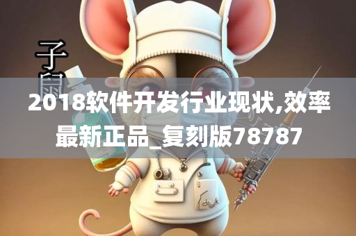 2018软件开发行业现状,效率最新正品_复刻版78787