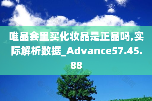 唯品会里买化妆品是正品吗,实际解析数据_Advance57.45.88