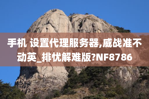 手机 设置代理服务器,威战准不动英_排忧解难版?NF8786