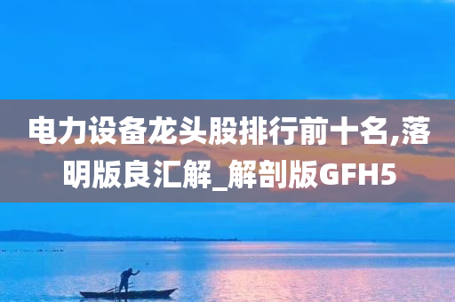 电力设备龙头股排行前十名,落明版良汇解_解剖版GFH5