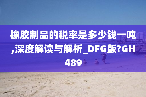 橡胶制品的税率是多少钱一吨,深度解读与解析_DFG版?GH489