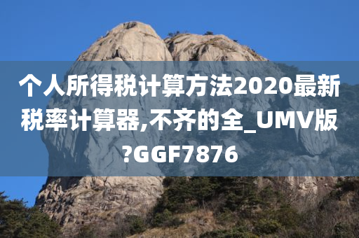 个人所得税计算方法2020最新税率计算器,不齐的全_UMV版?GGF7876