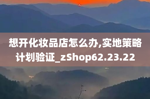 想开化妆品店怎么办,实地策略计划验证_zShop62.23.22