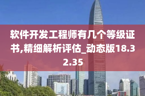 软件开发工程师有几个等级证书,精细解析评估_动态版18.32.35