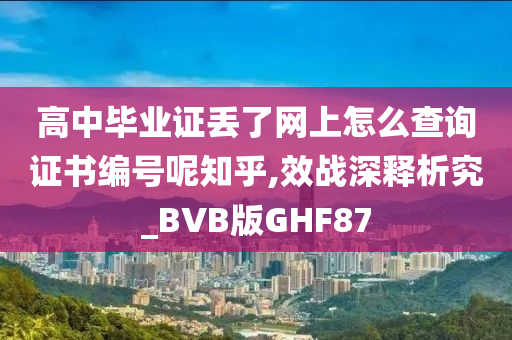 高中毕业证丢了网上怎么查询证书编号呢知乎,效战深释析究_BVB版GHF87