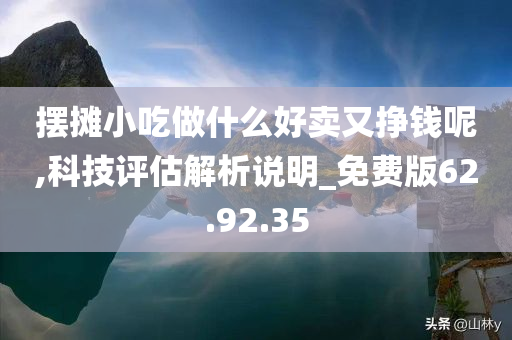 摆摊小吃做什么好卖又挣钱呢,科技评估解析说明_免费版62.92.35