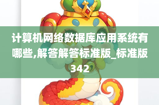 计算机网络数据库应用系统有哪些,解答解答标准版_标准版342