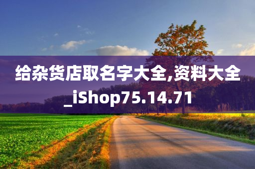 给杂货店取名字大全,资料大全_iShop75.14.71