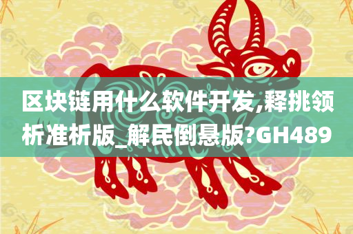 区块链用什么软件开发,释挑领析准析版_解民倒悬版?GH489