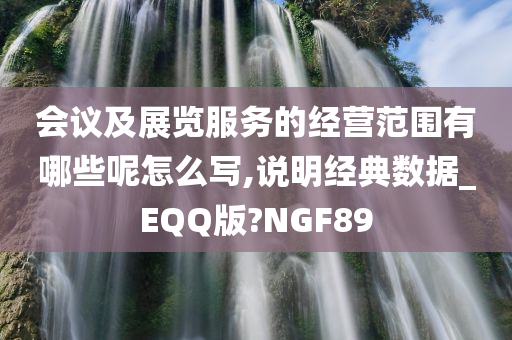 会议及展览服务的经营范围有哪些呢怎么写,说明经典数据_EQQ版?NGF89