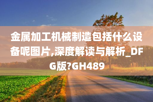 金属加工机械制造包括什么设备呢图片,深度解读与解析_DFG版?GH489