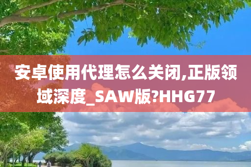 安卓使用代理怎么关闭,正版领域深度_SAW版?HHG77