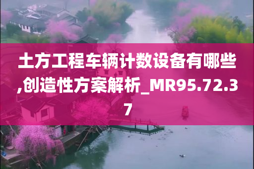 土方工程车辆计数设备有哪些,创造性方案解析_MR95.72.37